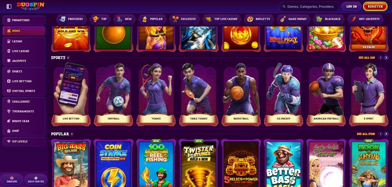 DuoSpin Casino – Ihre moderne Spielplattform Casino