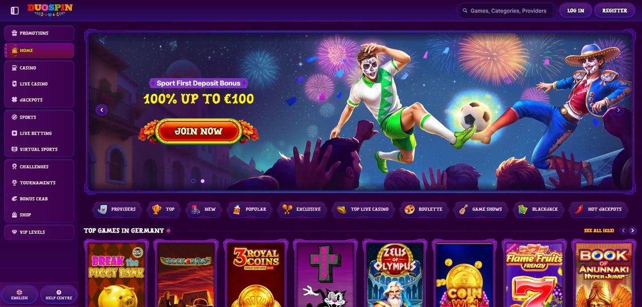 DuoSpin Casino – Ihre moderne Spielplattform Casino